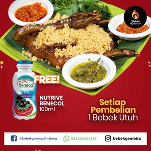 Bebek Utuh (Gratis BENECOL) - Bebek Gembira